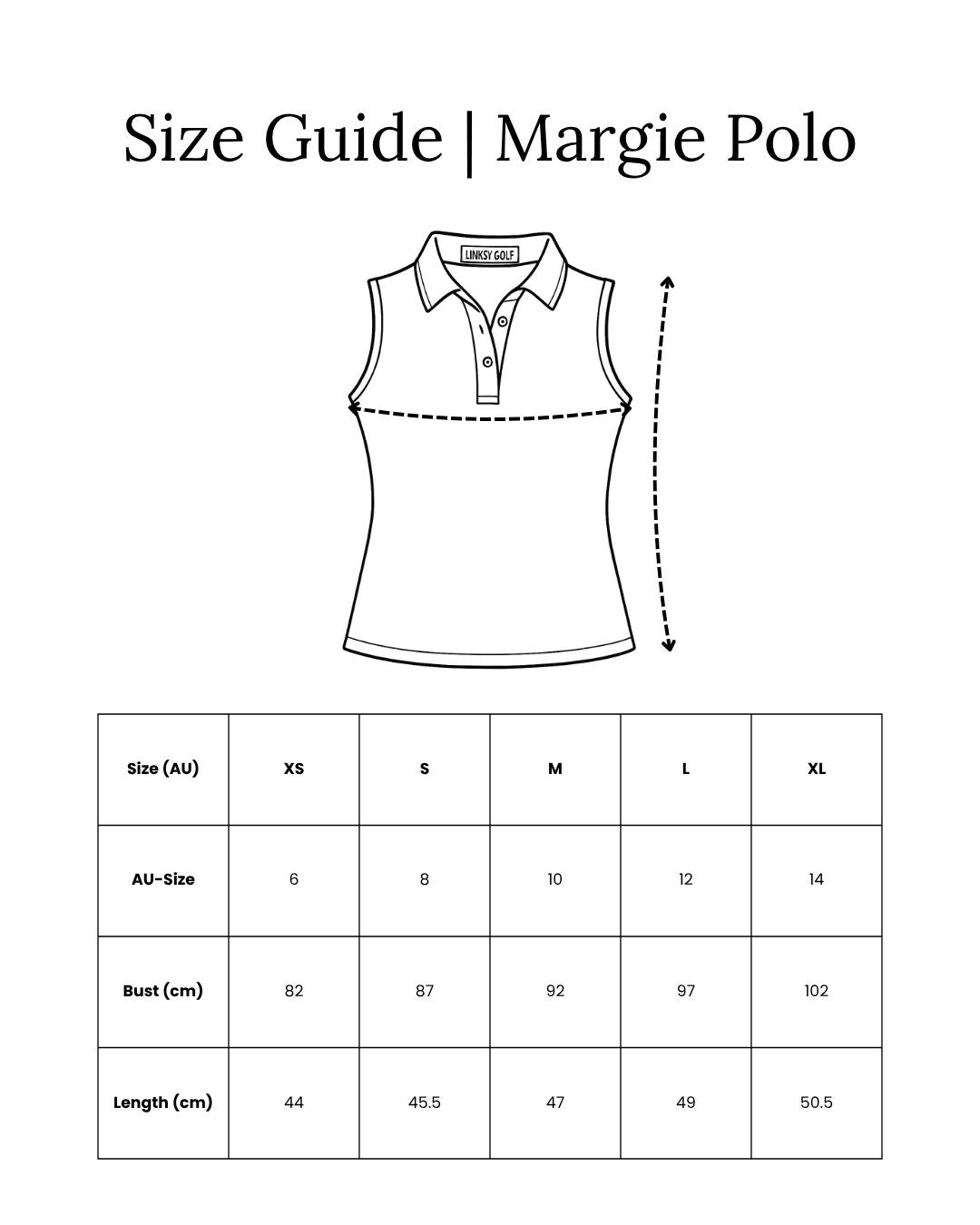 Margie Polo Size Guide